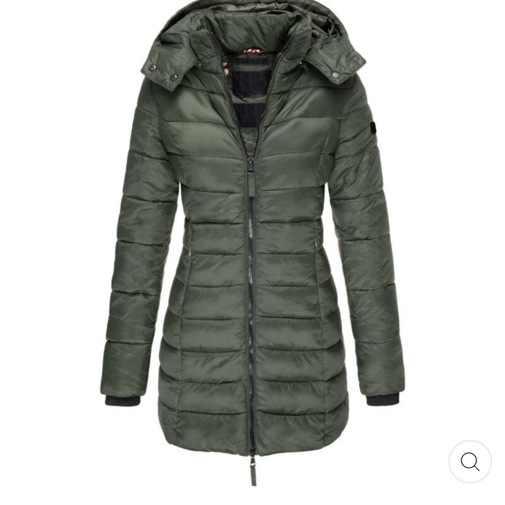 Lori Puffer Winter Jacket Green Large